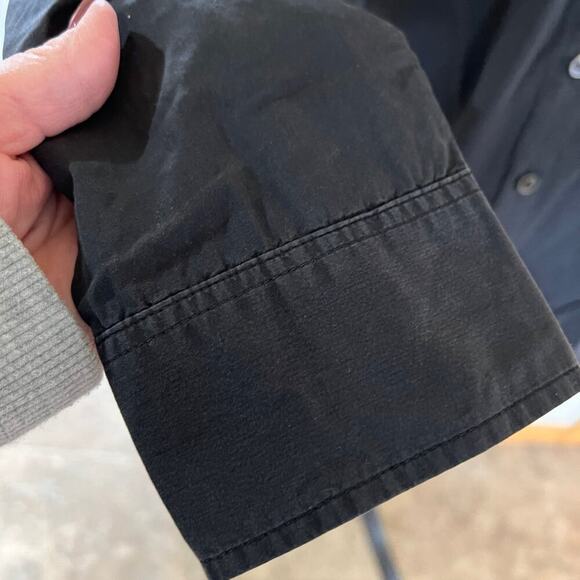 J. CREW women's size 10 blouse, with long sleeves and ruffles, black - Picture 5 of 9